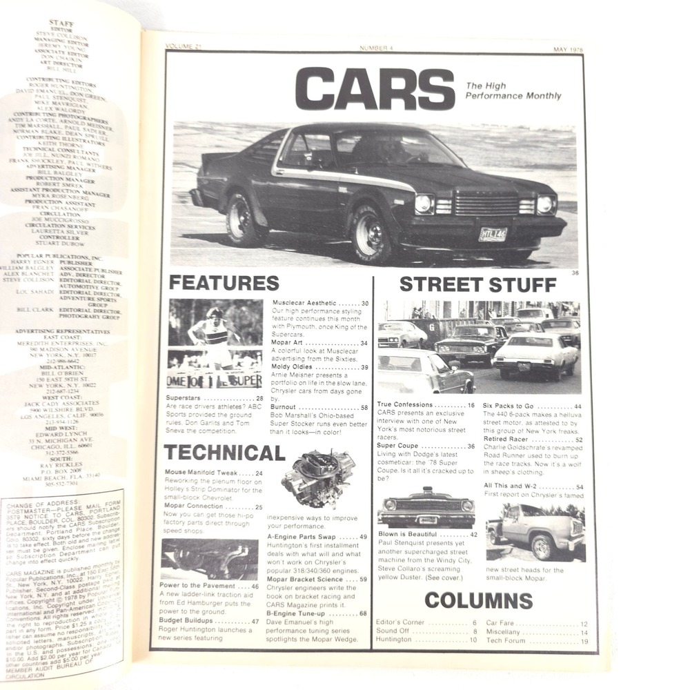 1970s CARS Magazine Lot 3 issues Hot Rod Racing Garage Art Vintage‎ NASCAR Promo - Picture 7 of 7